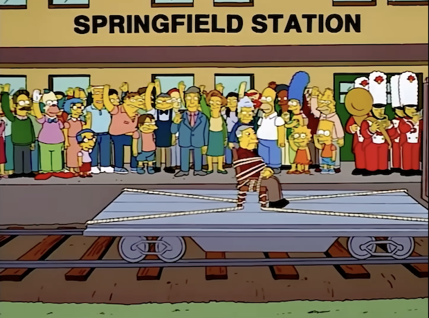 classic scene from The Simpsons